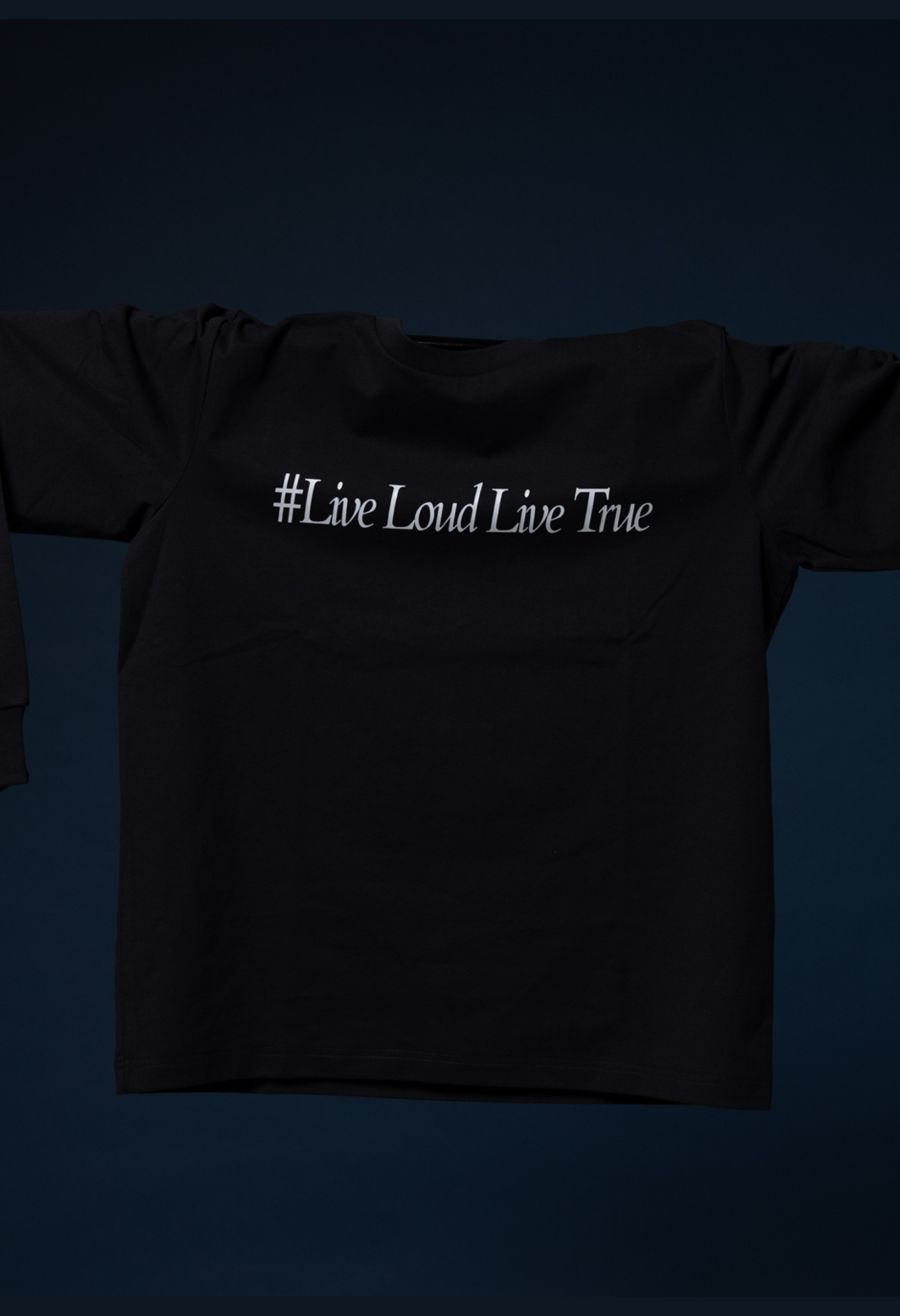 Message Long Tee(BLK)