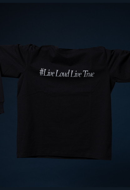 Message Long Tee(BLK)