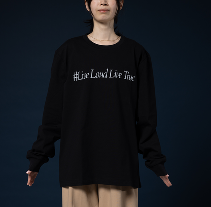 Message Long Tee(BLK)