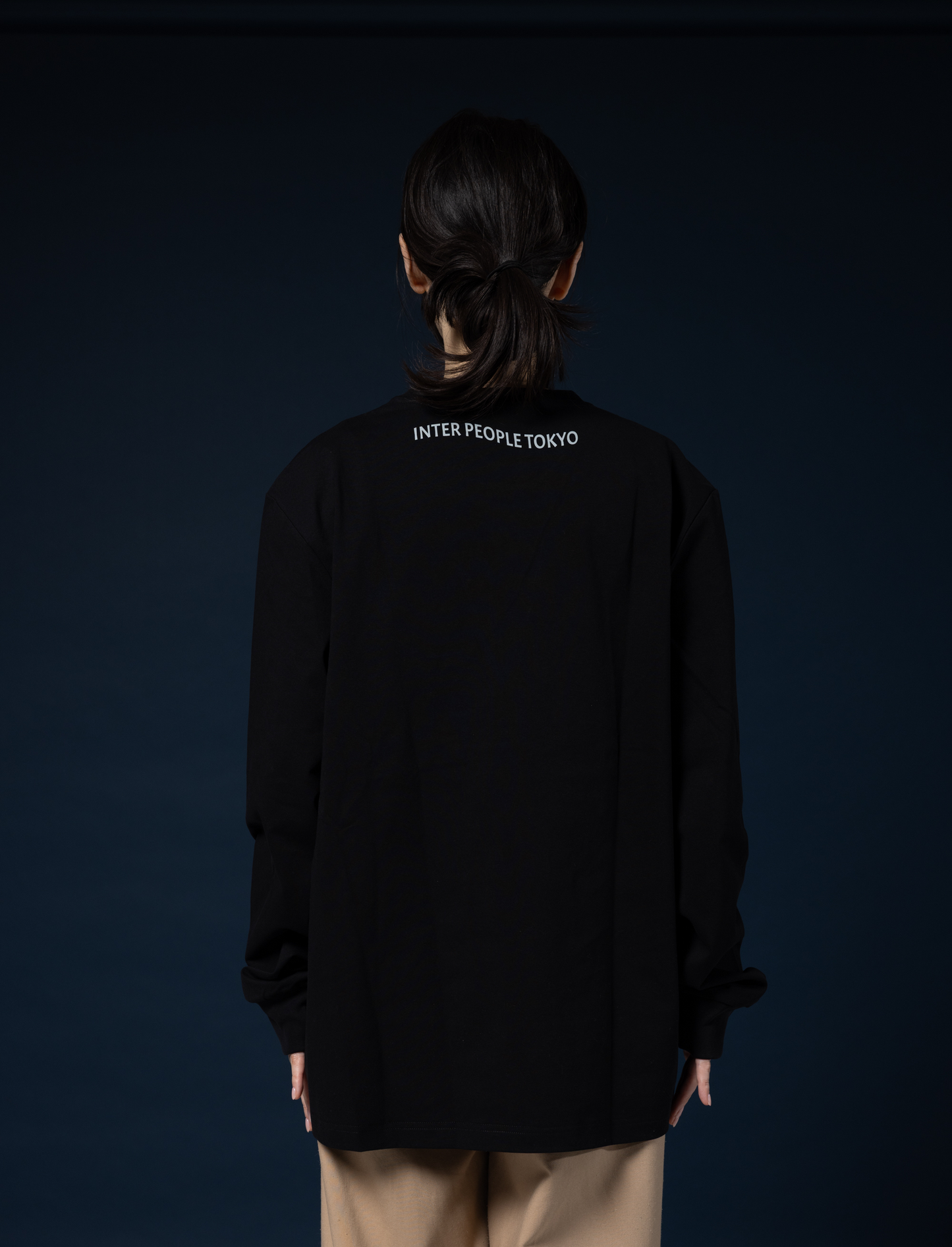 Message Long Tee(BLK)