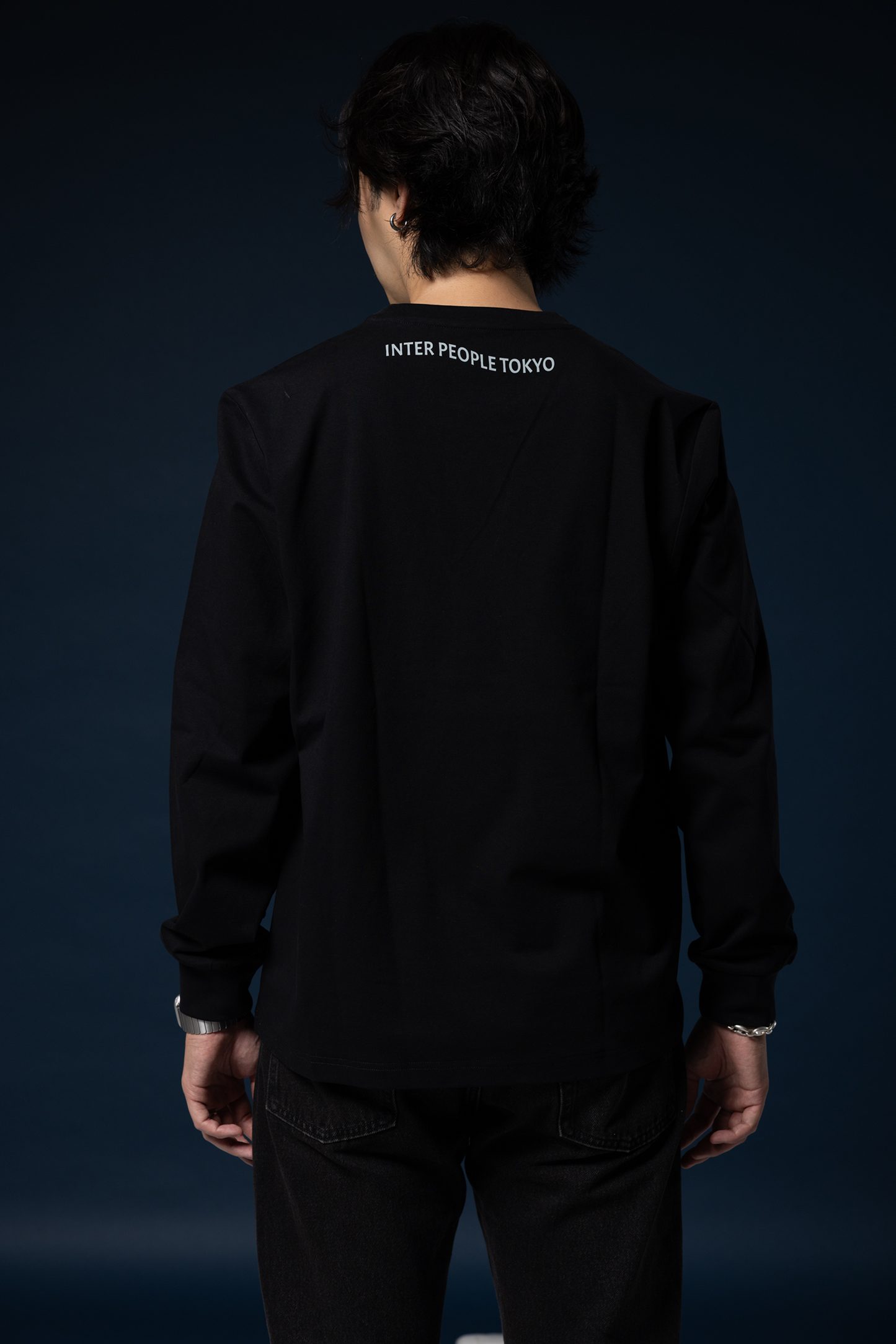Message Long Tee(BLK)